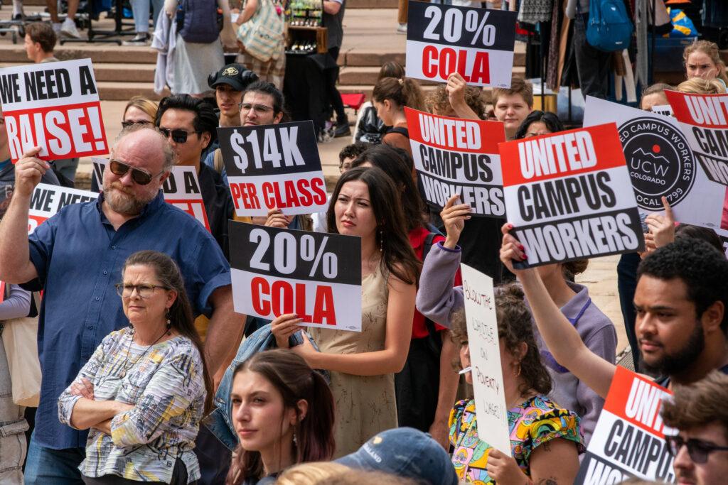 CU BOULDER UNITED CAMPUS WORKERS UNION LOCAL 7799 WALKOUT