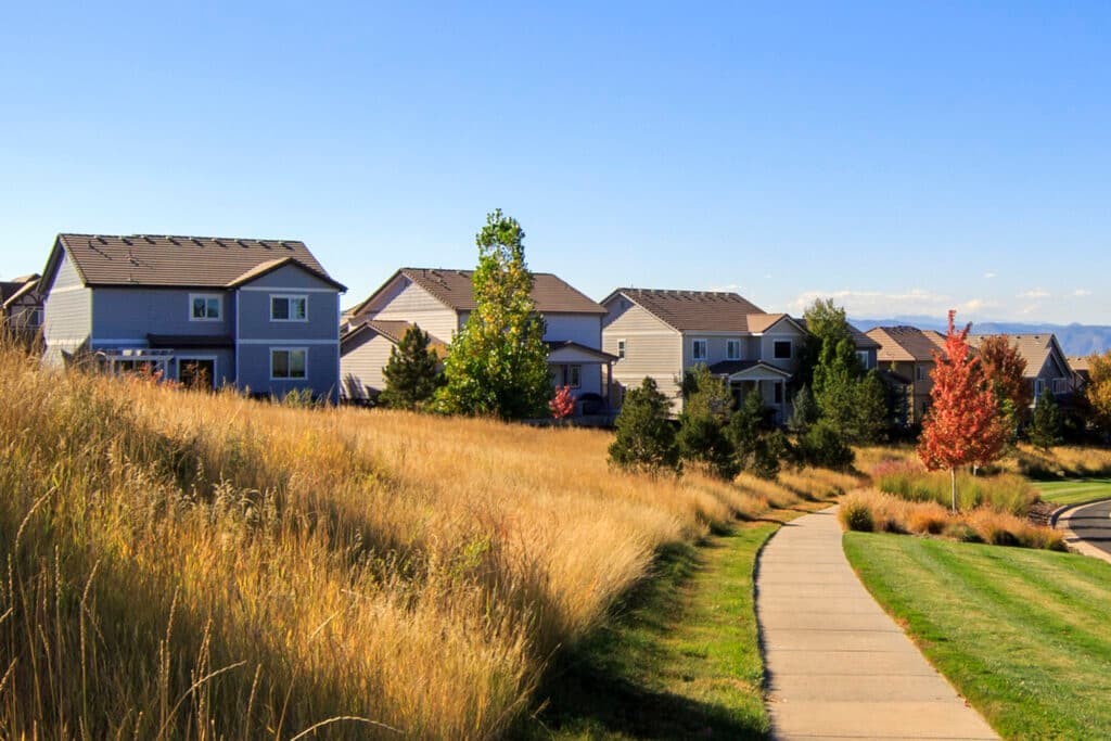 Homes in the Gambel Oak neighborhood of Castle Rock