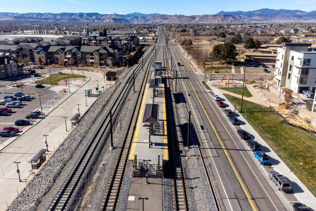 RTD's Arvada Ridge Station, on the G Line. Nov. 21, 2023.