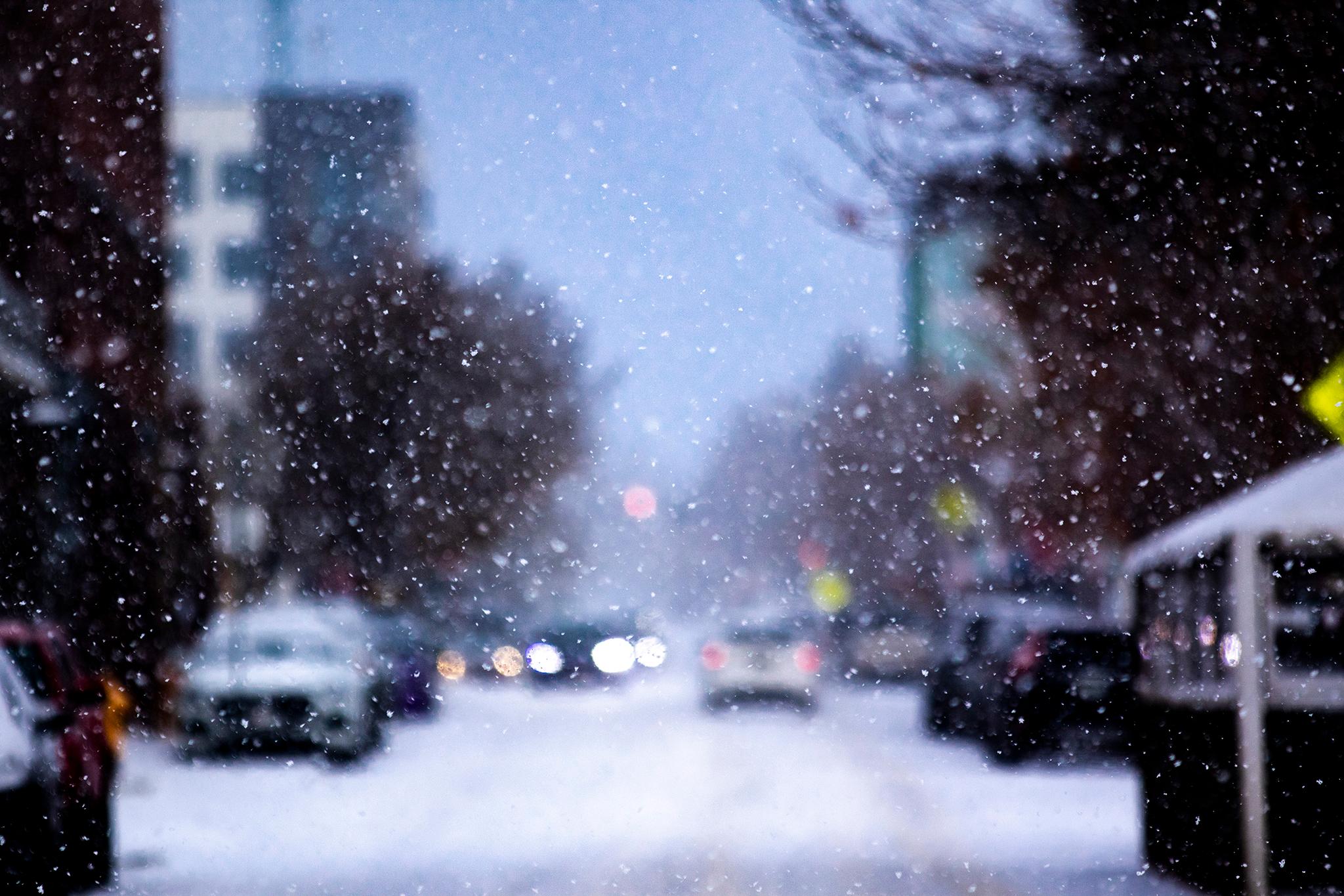 Tennyson Street on a very cold and snowy morning. Nov. 25, 2023.