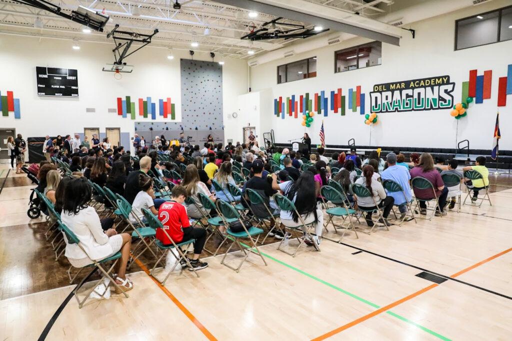 The grand opening of Del Mar Academy in Aurora.