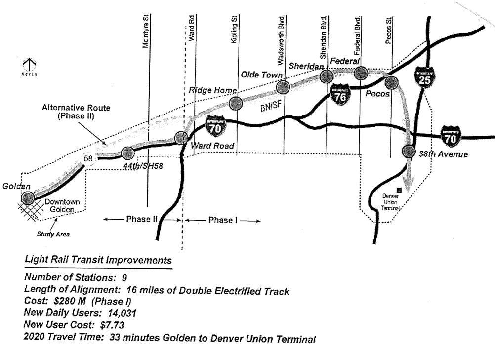 Light Rail Transit Improvement plan map