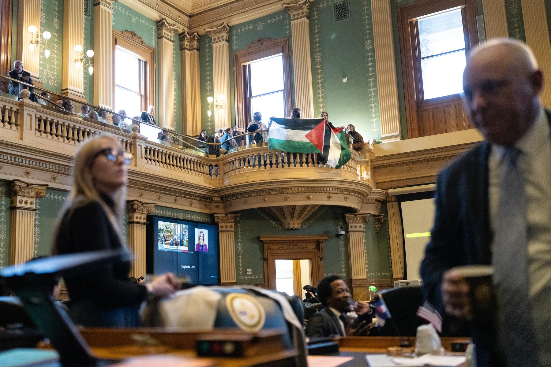 240110-LEGISLATURE-PALESTINIAN-GAZA-PROTEST