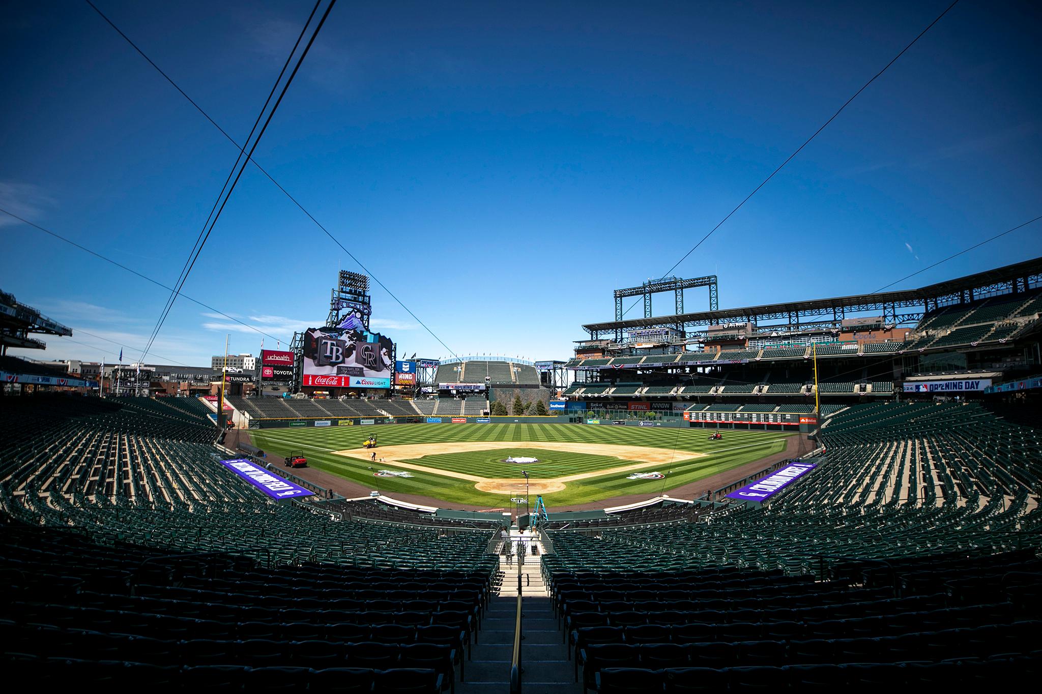 Coors Field, just before opening day. April 4, 2024.