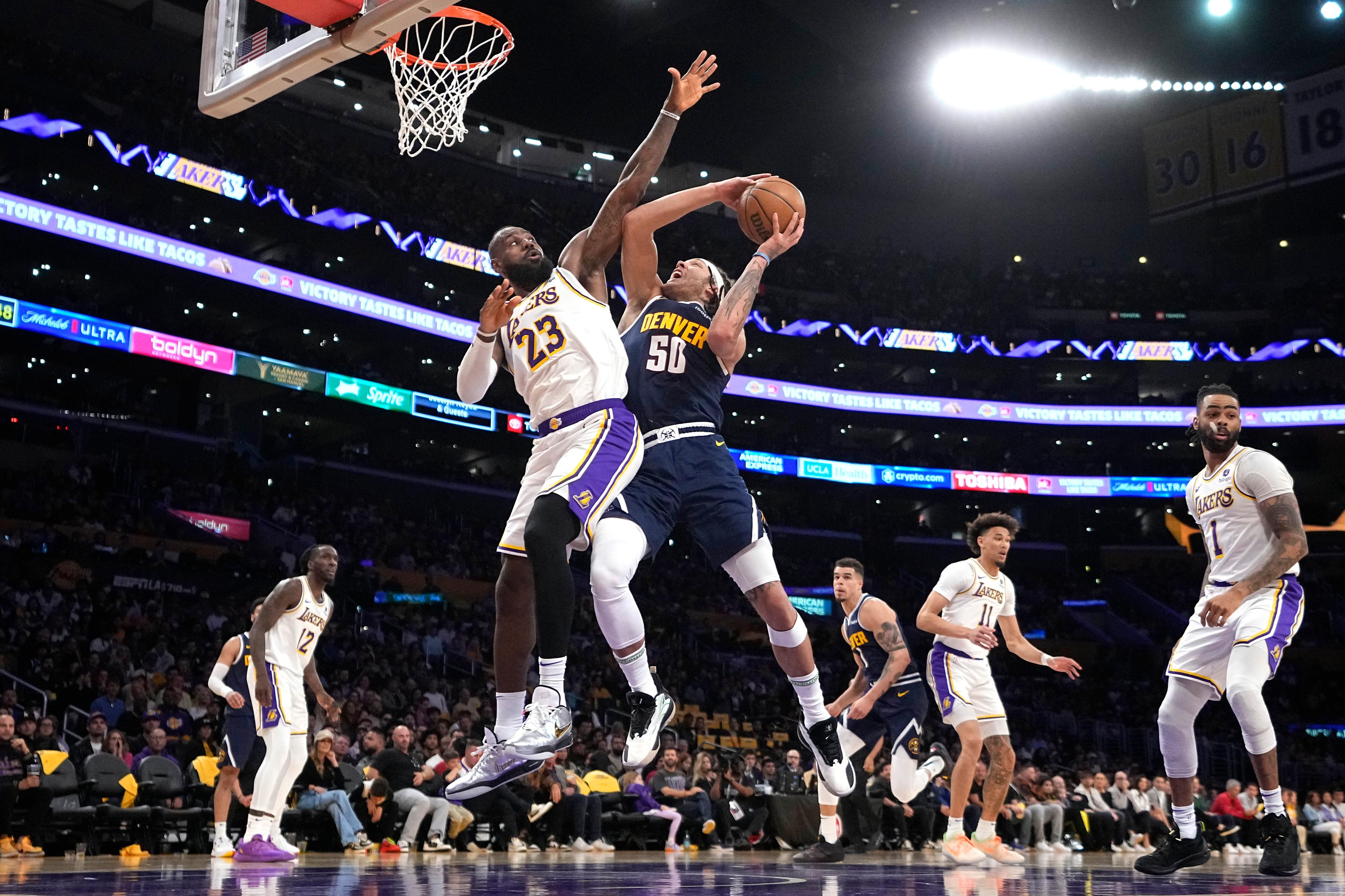 Nuggets Lakers Basketball