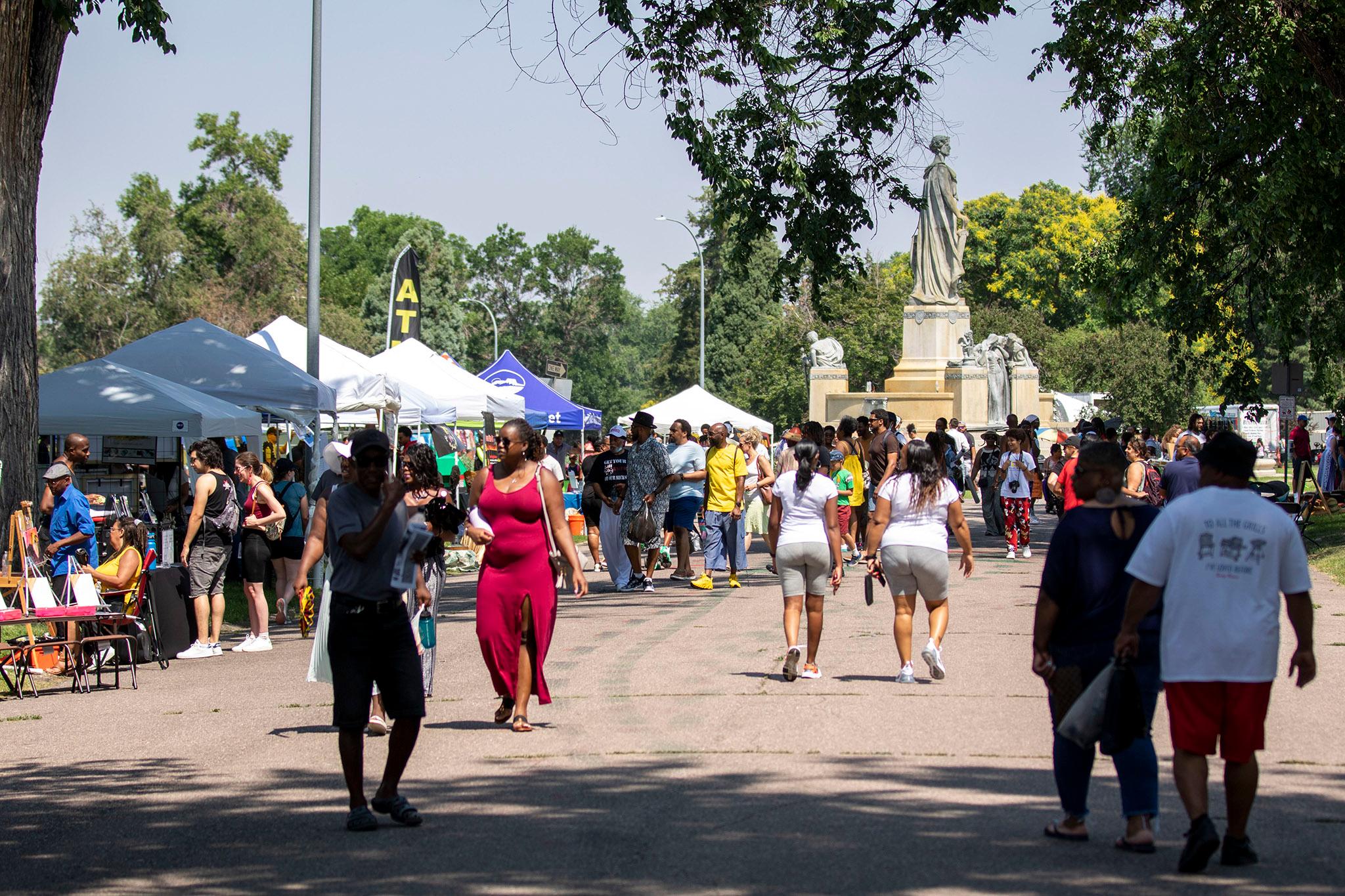 The Colorado Black Arts Festival at Denver's City Park. July 10, 2021.