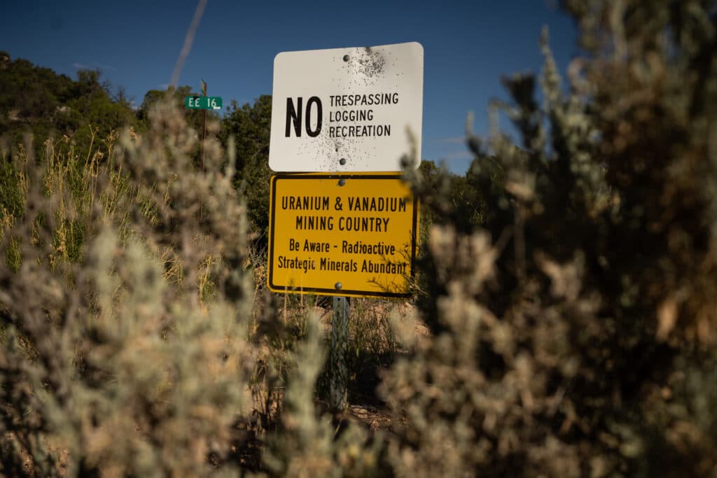 Monogram Mesa above the Paradox Valley, was once supported a booming uranium and vanadium mining economy.