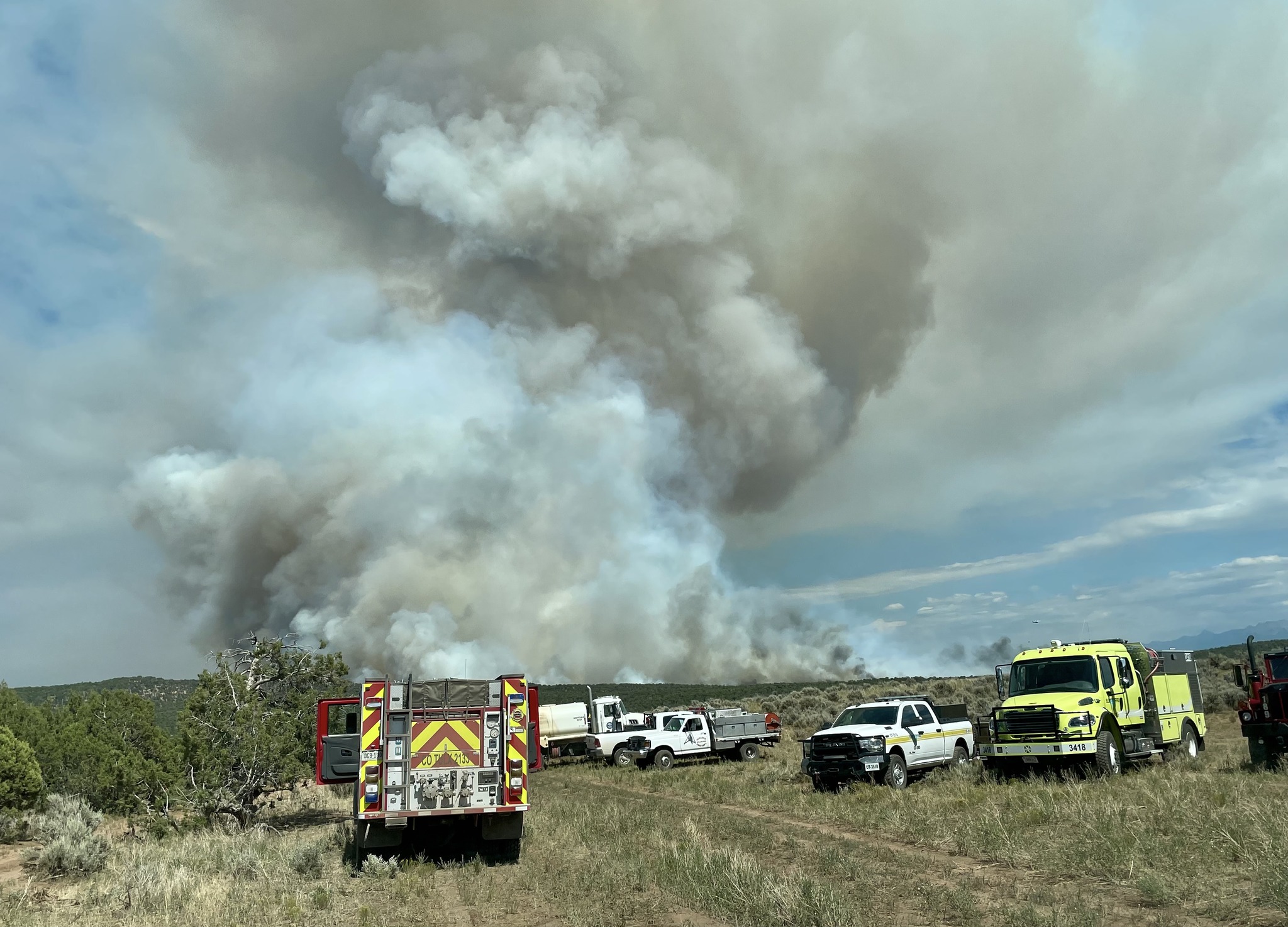 Fire crews working to contain the Bucktail fire