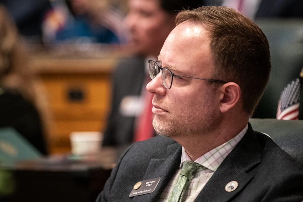 State Rep. Matt Soper on the opening day of the Colorado Legislature