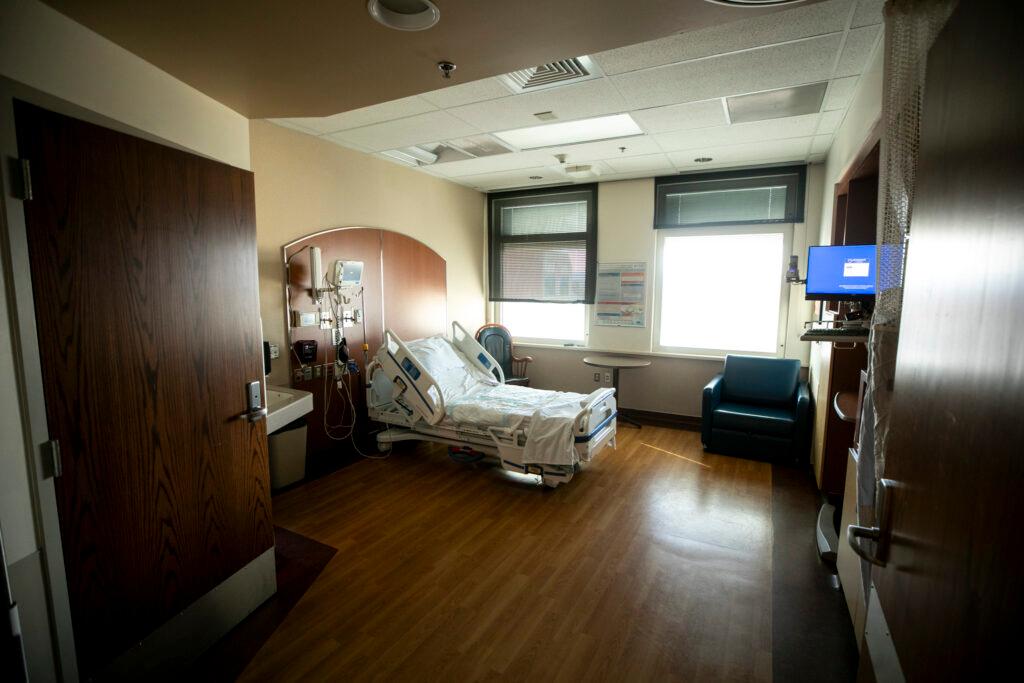 A hospital roomn at Denver Health. Jan. 1, 2025.