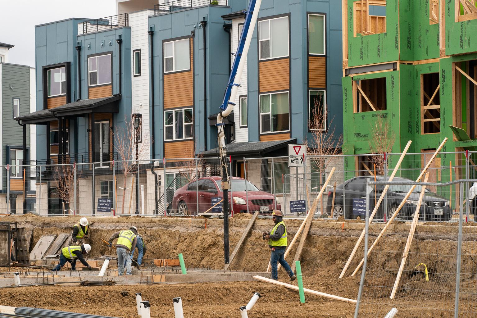 New townhome construction in Superior