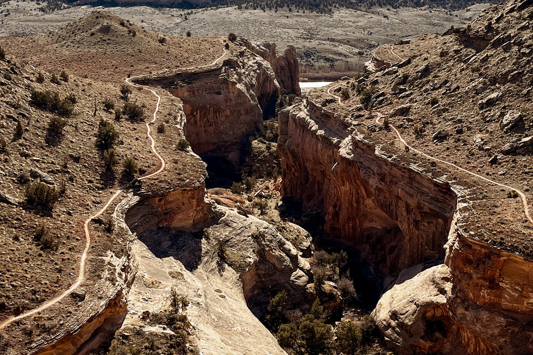 The Colorado River passes through McInnis Canyons