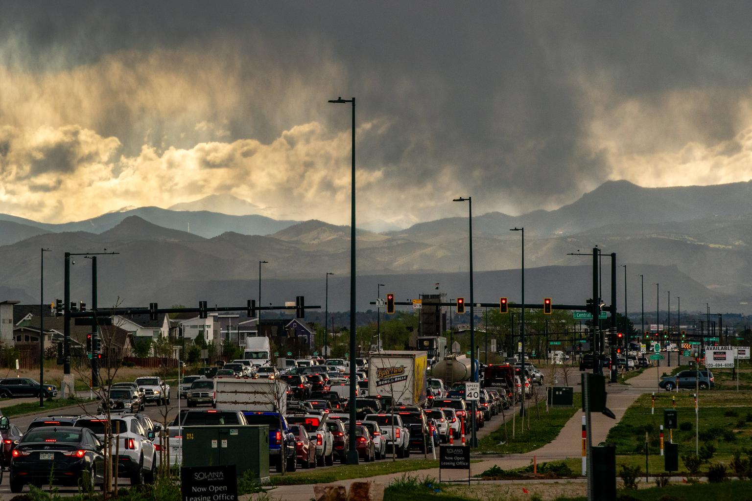 WEATHER STORM DENVER RUSH HOUR