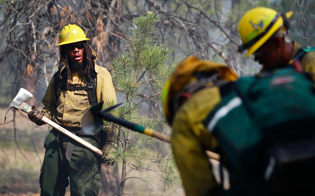 Macey Franklin AmeriCorps volunteer firefighter