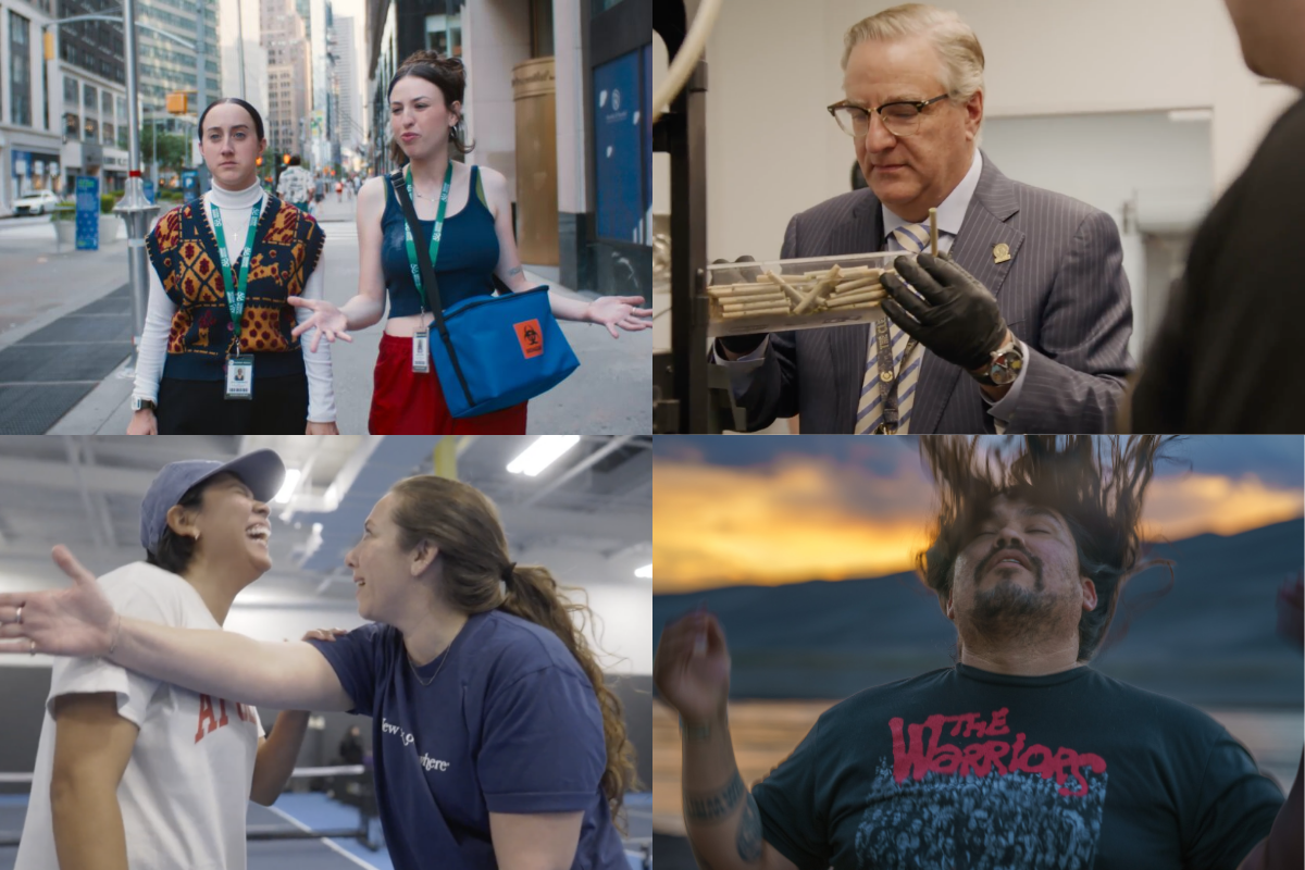 Stills from Busted, High Science, How I Met My Partner and Bad Indian