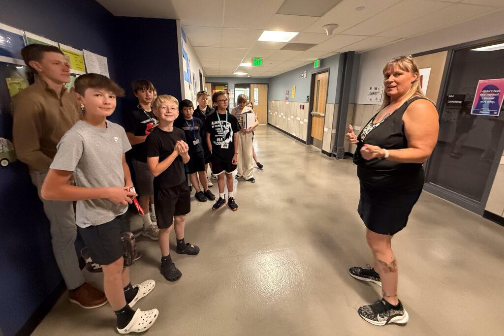 Special Education Teacher And Students