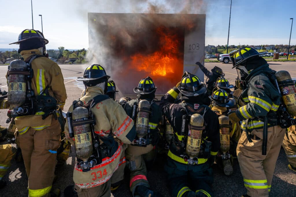 Warren Tech Firefighter Cadets CSI Students