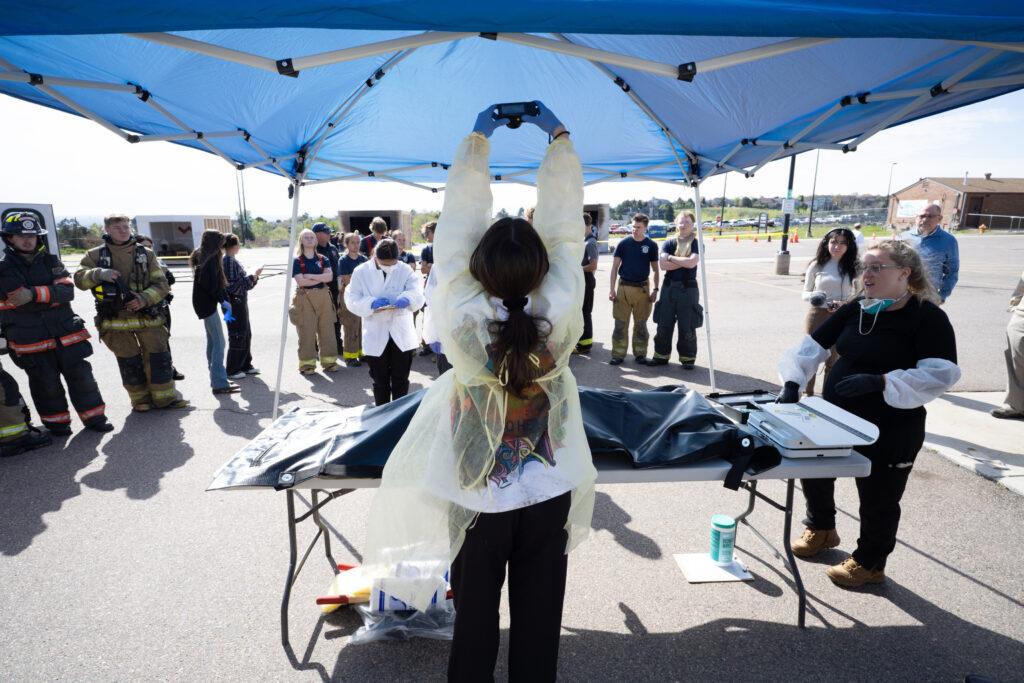 Warren Tech Firefighter Cadets CSI Students