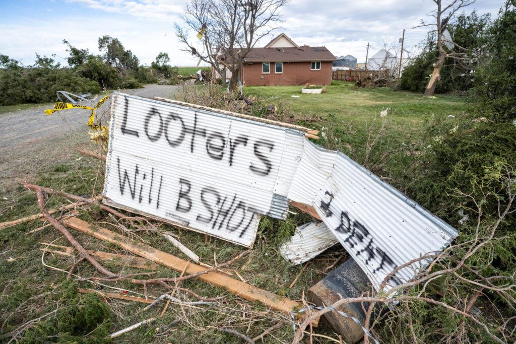 Tornado damaged home in Bennet