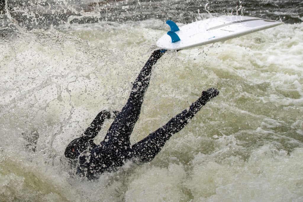 Surfing on the Arkansas River in Salida