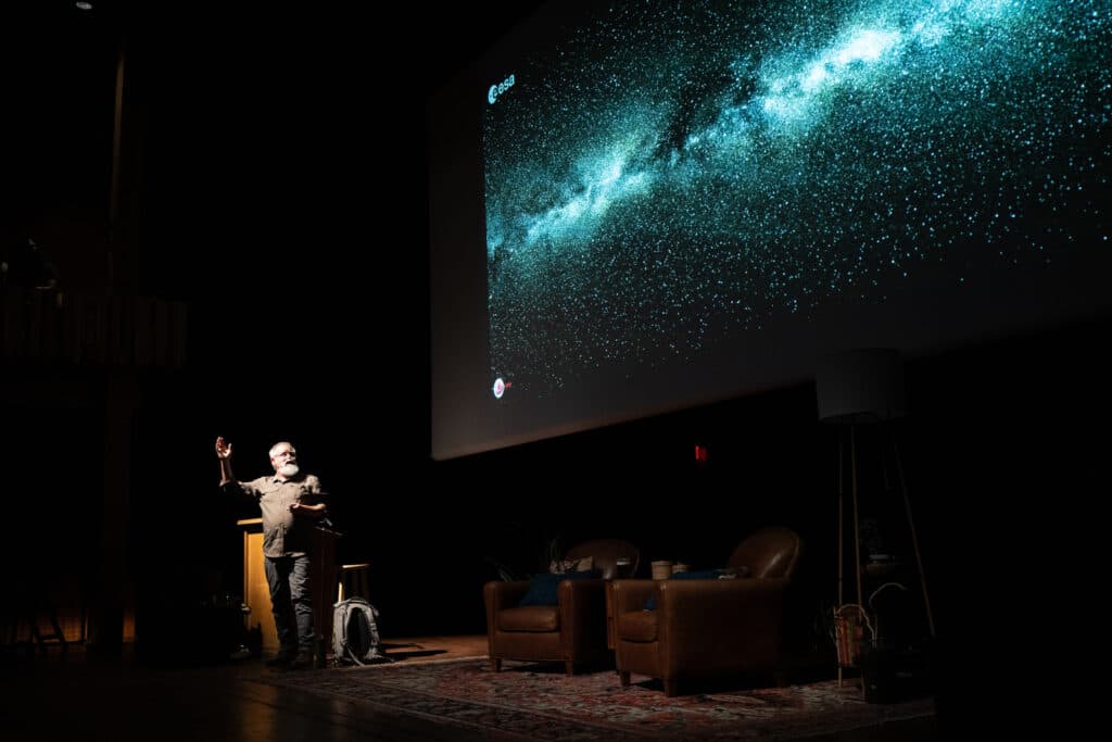 Author Craig Childs reads from his new book at Mountain Words