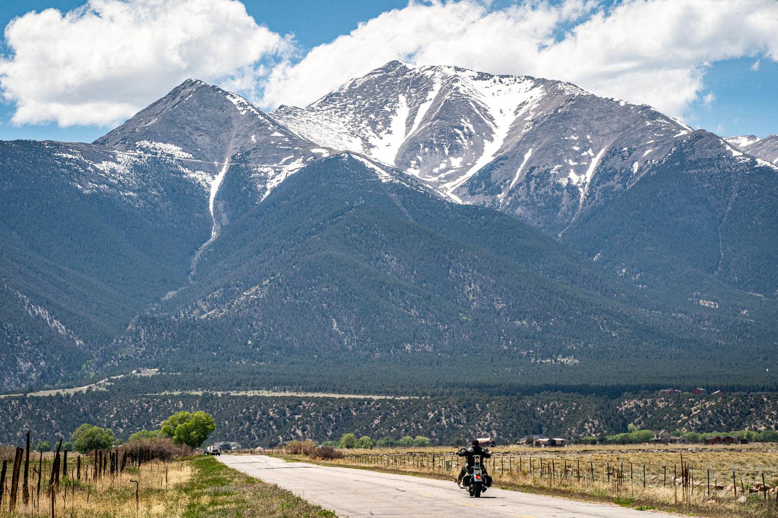 Mt. Princeton in the Collegiate Peaks, seen from near Buena Vista