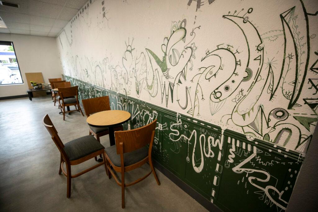 A mural on the wall of Wheat Ridge's COR-Golf. May 28, 2025.