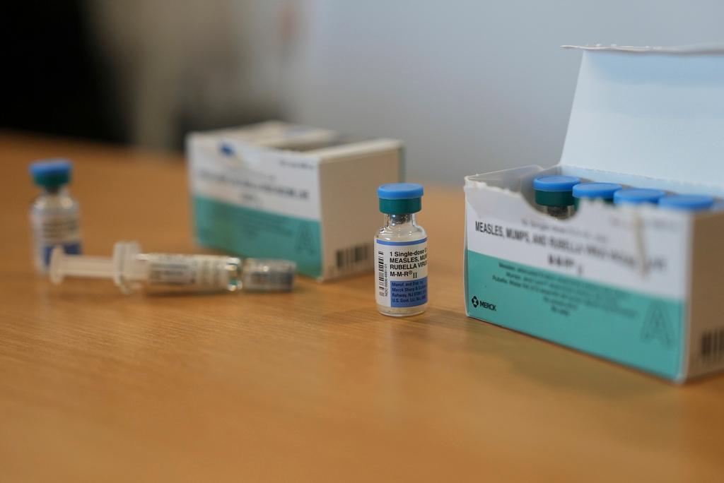 Vials for the measles, mumps and rubella vaccine