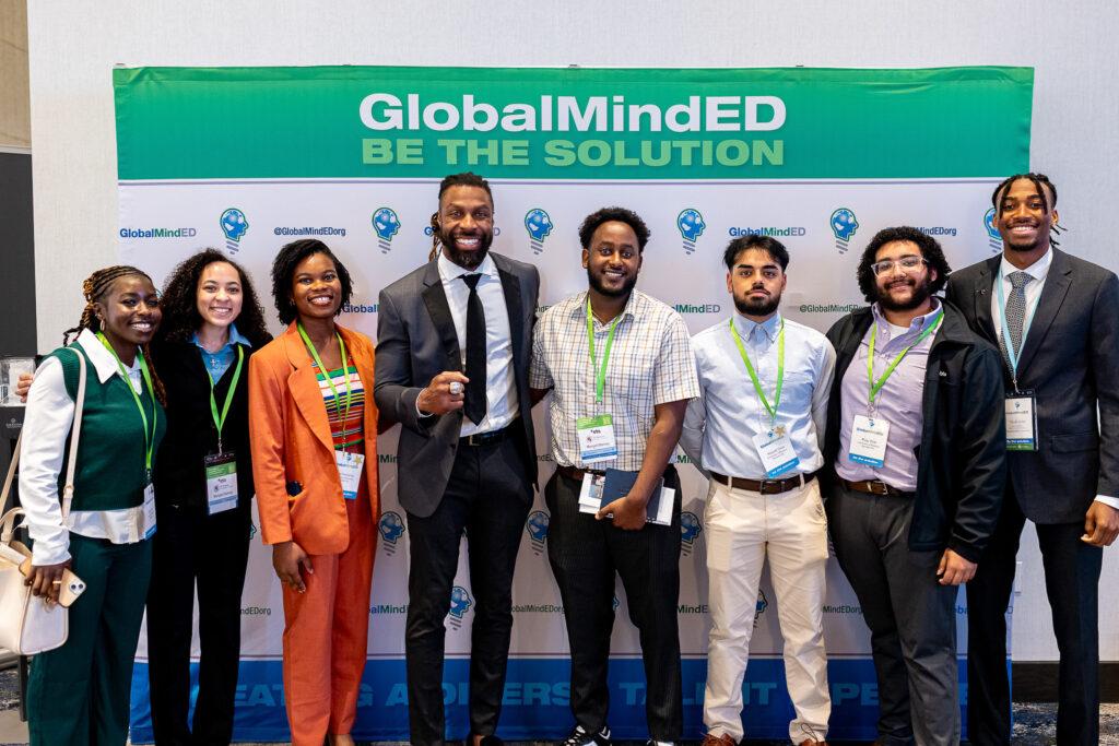 A group of students and mentors at the GlobalMindED conference in Denver