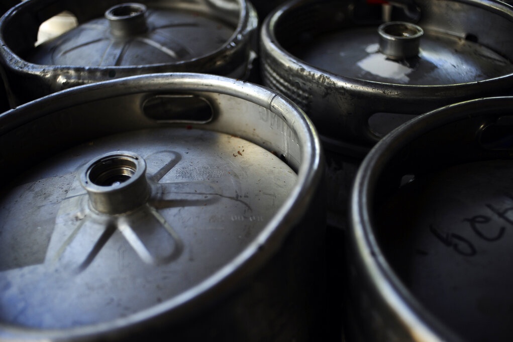Empty kegs