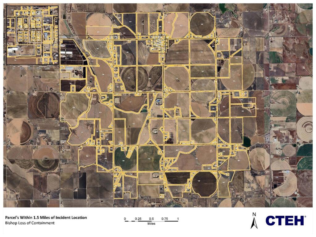 A detailed map provided by Chevron shows a soil sampling plan.