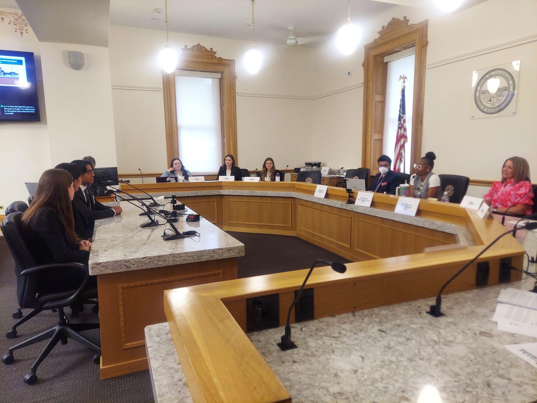 Colorado teens met with state lawmakers at the Capitol this week to share their legislative proposals.