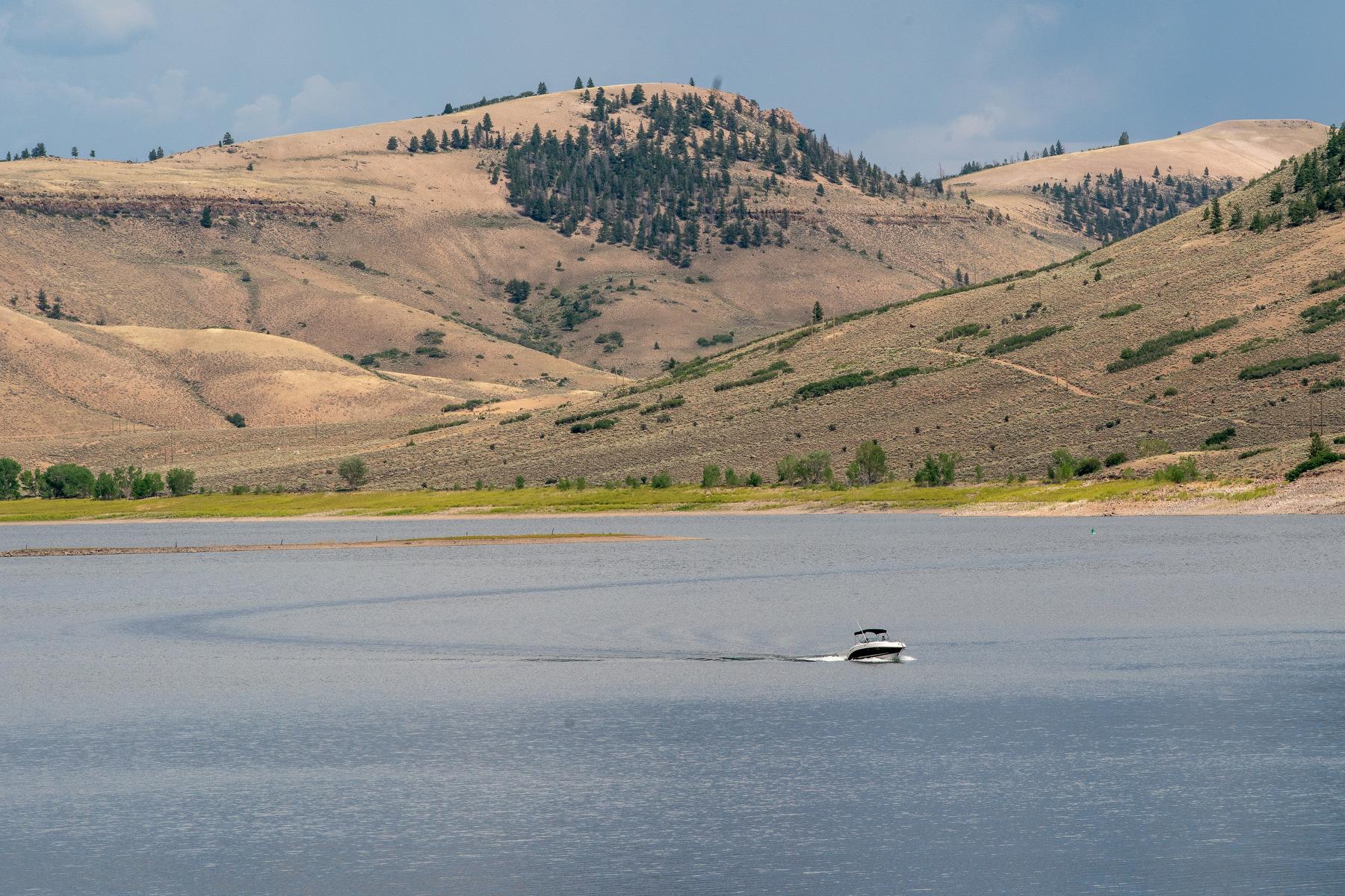 Boating on Blue Mesa Reservoir