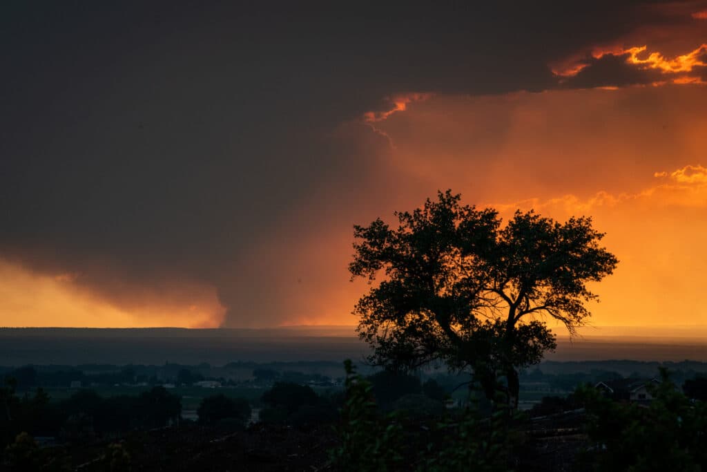 Western Slope wildfire smoke turns the sky orange