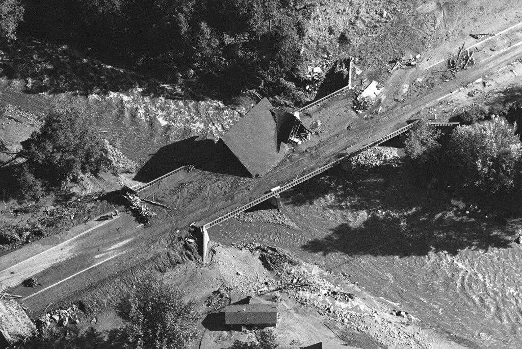 Flood destruction