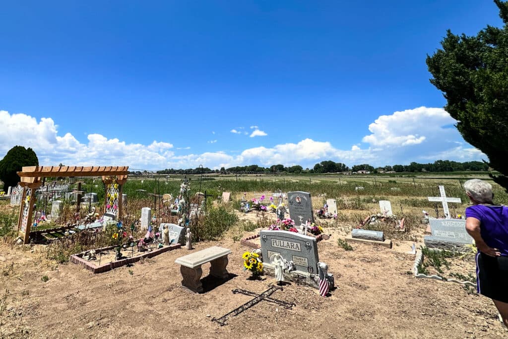 a graveyard