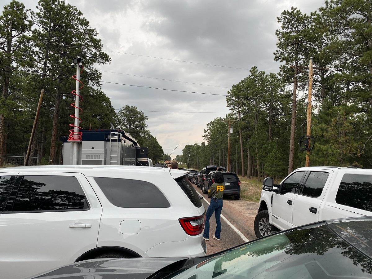 Vehicles parked on the road