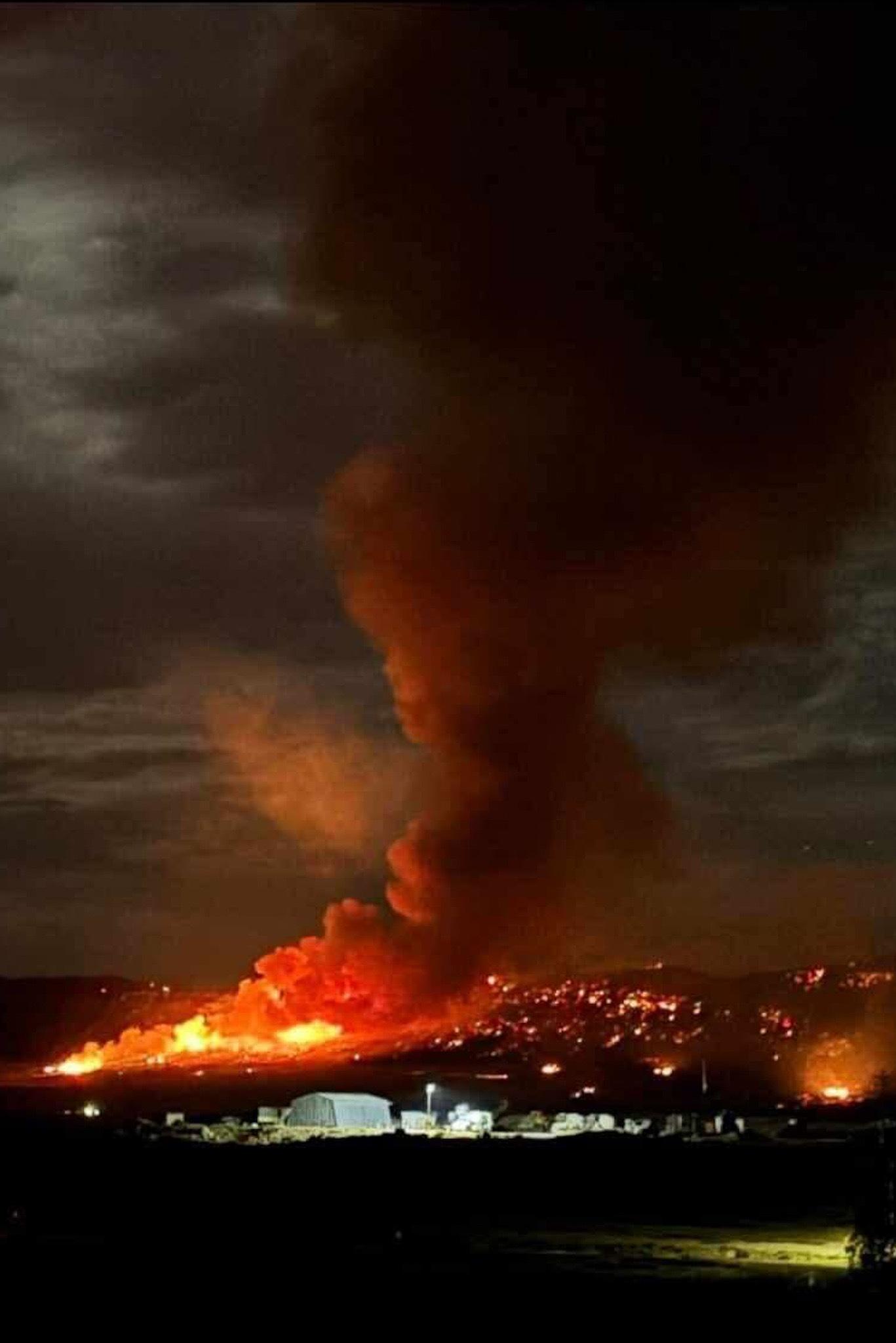 The Lee wildfire burns near Meeker