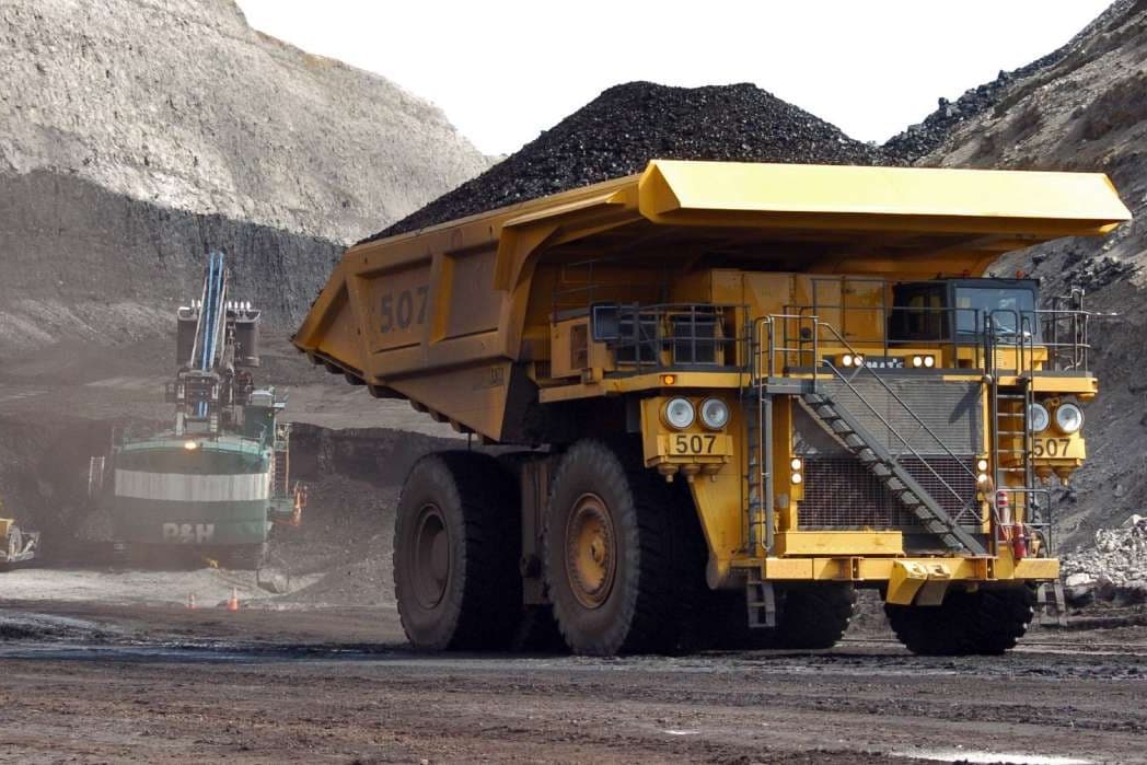 Truck carrying coal