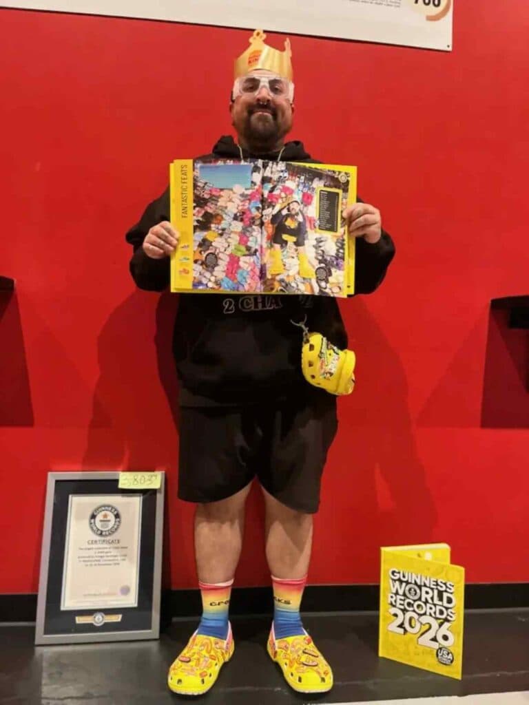 A man holding a book open