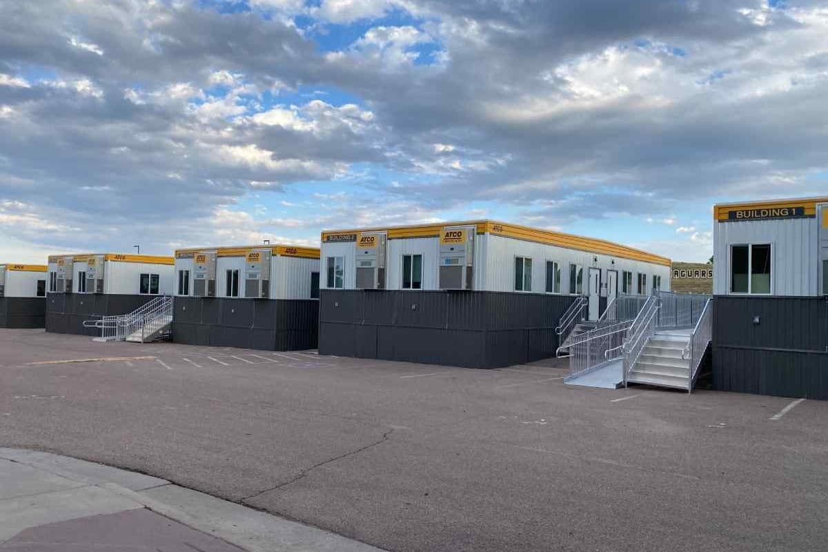 multiple outdoor trailers