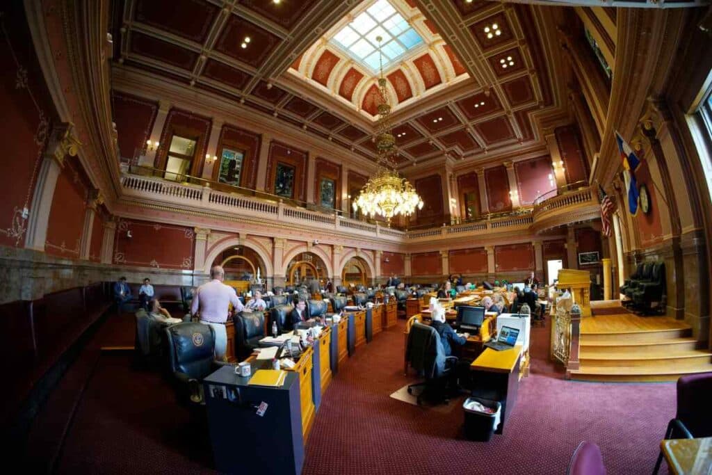 Colorado capitol Senate chambers