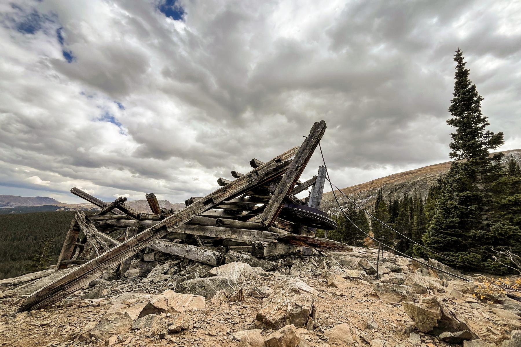 Abandoned gold mine in the Tenmile Range above Breckenridge, Colorado.