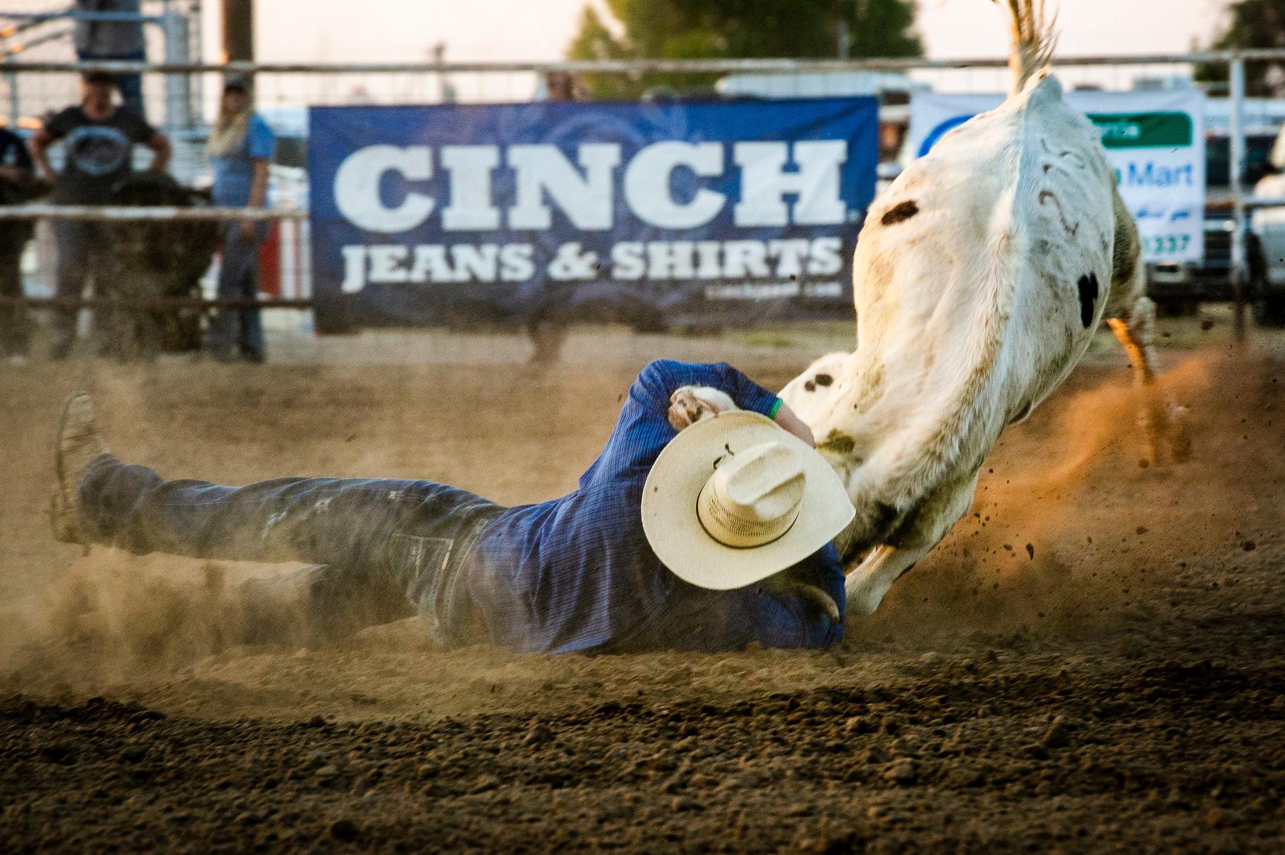 Rodeo night in the Arkansas River Valley town of Rocky Ford