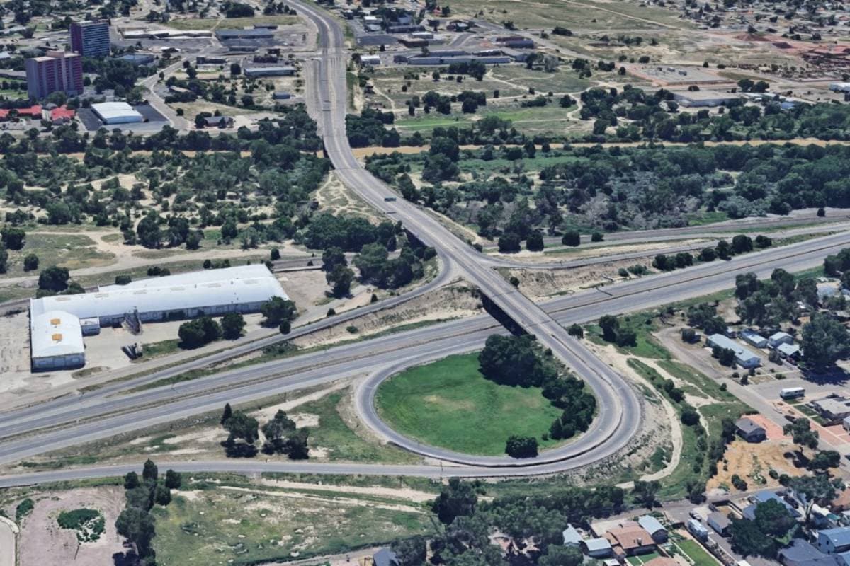 A view of I-25 in Pueblo