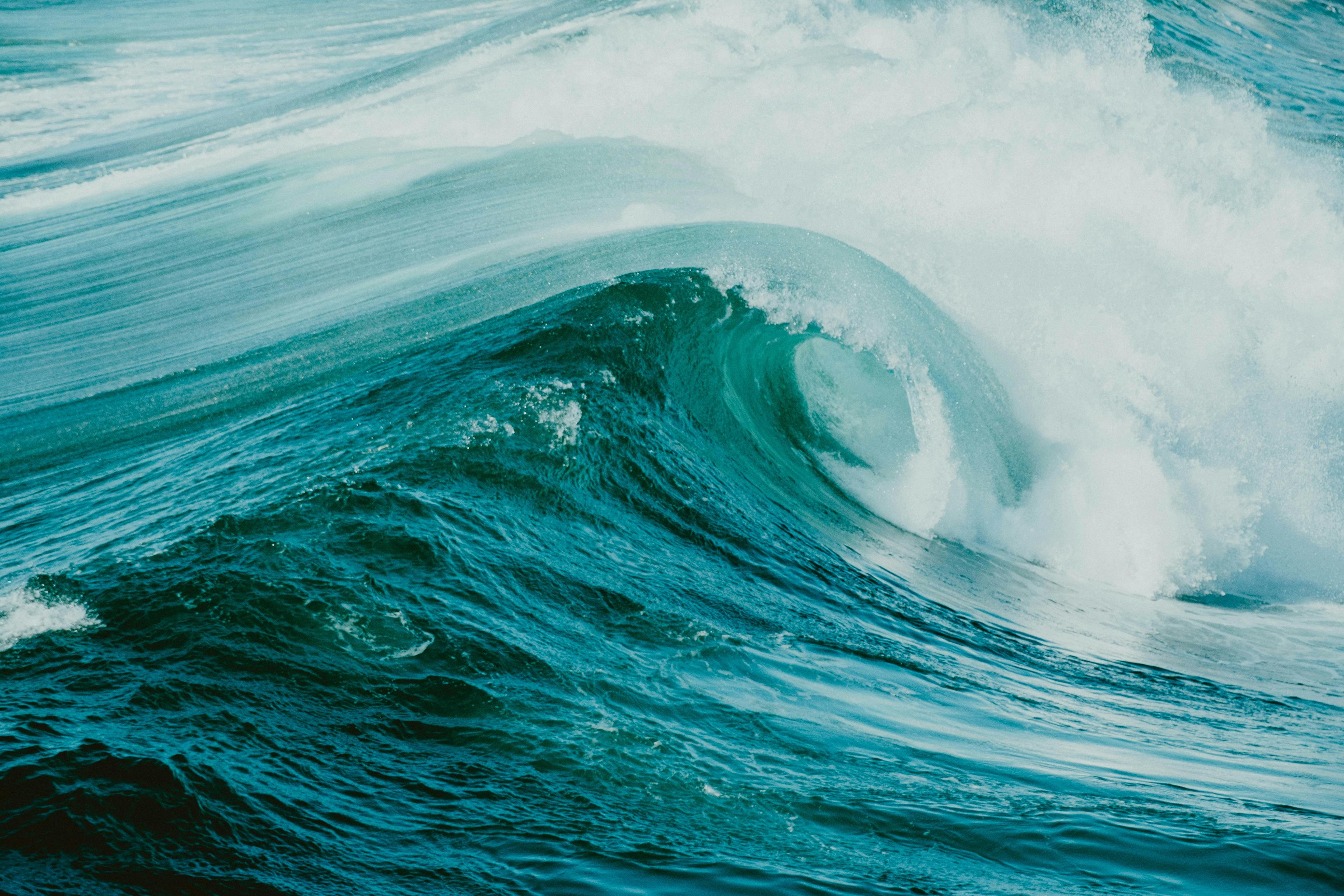 Big wave in the ocean