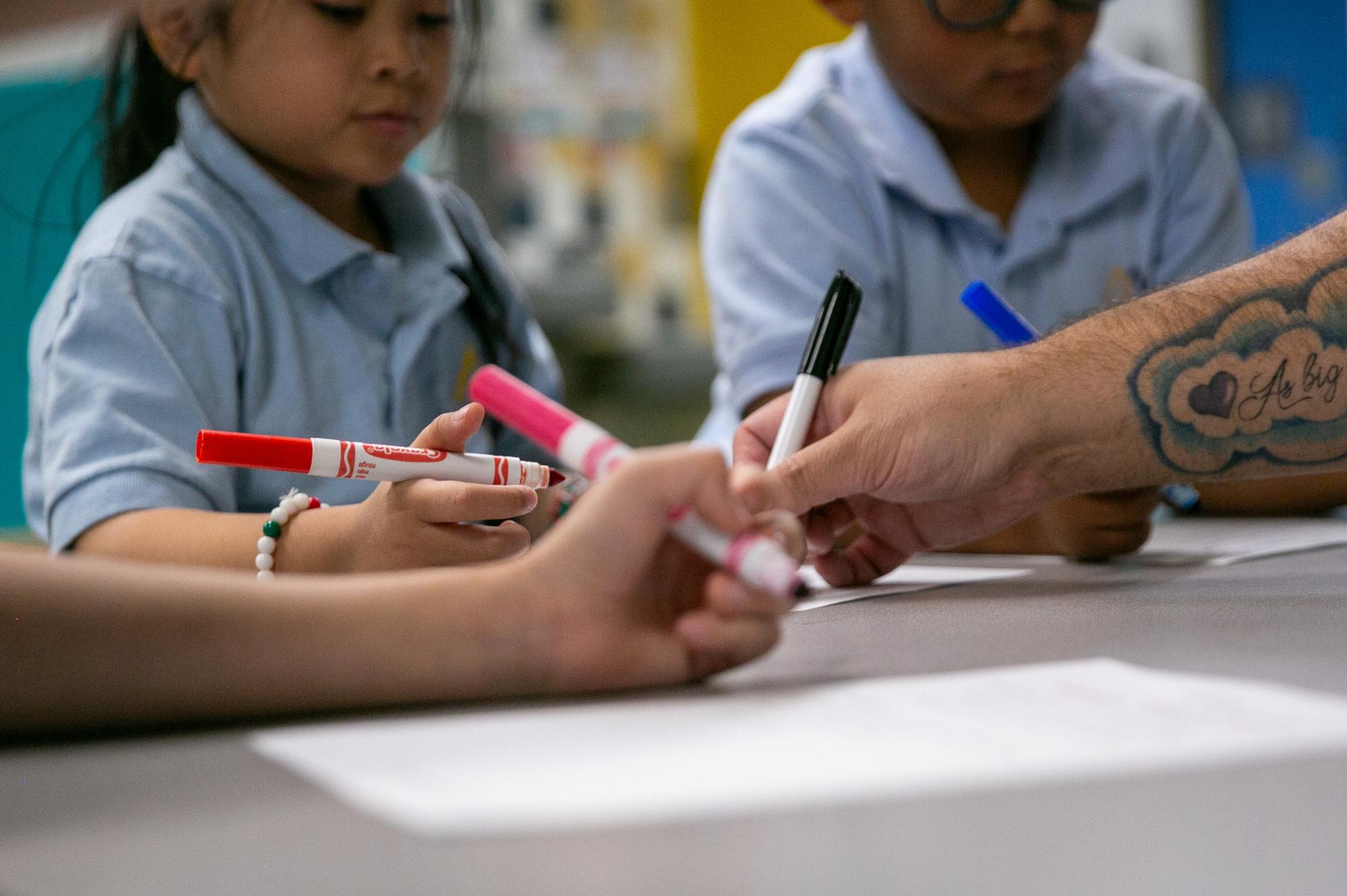 RMP Ruby Hill reading tutors share tips and tricks with children