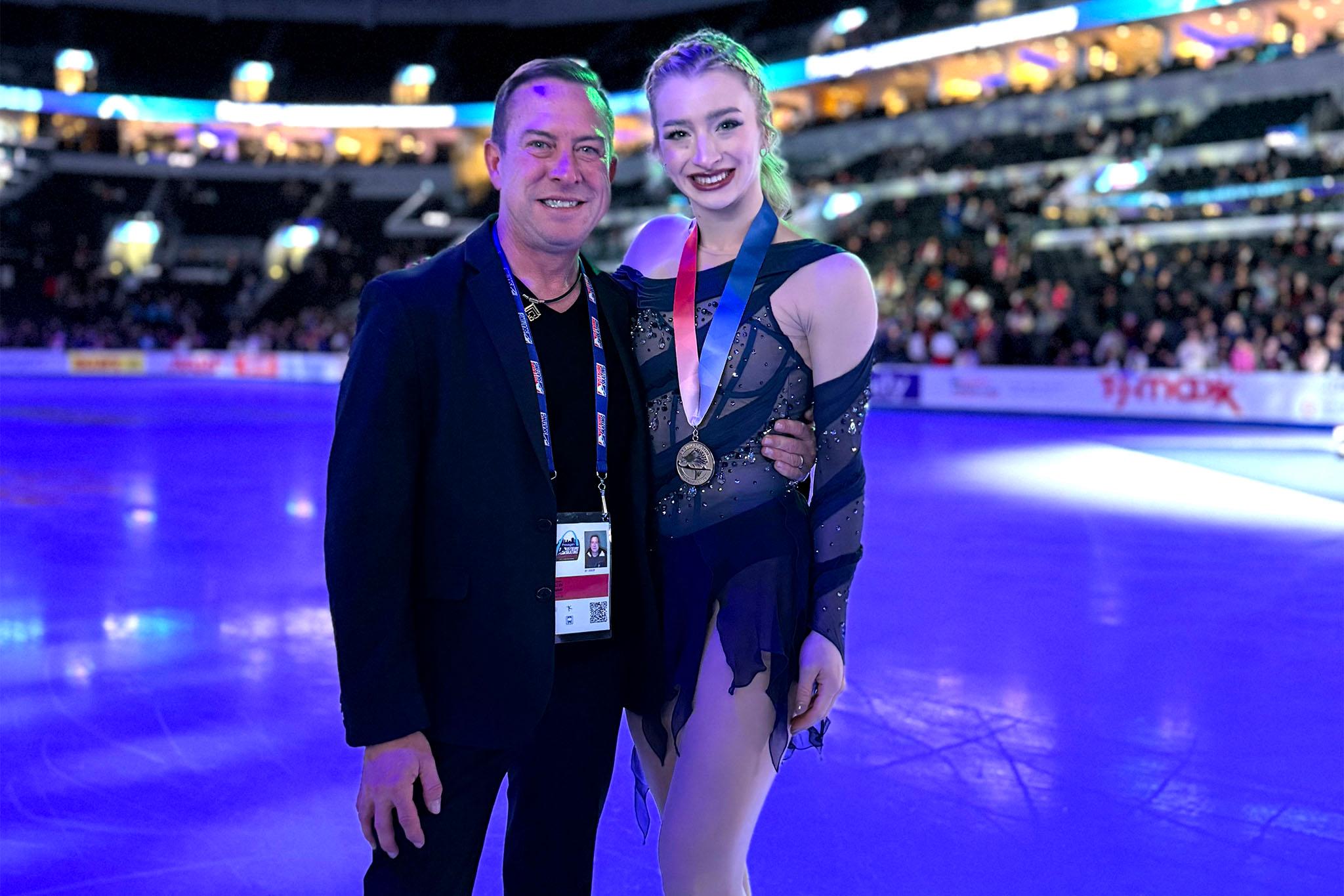 Damon Allen and Amber Glenn