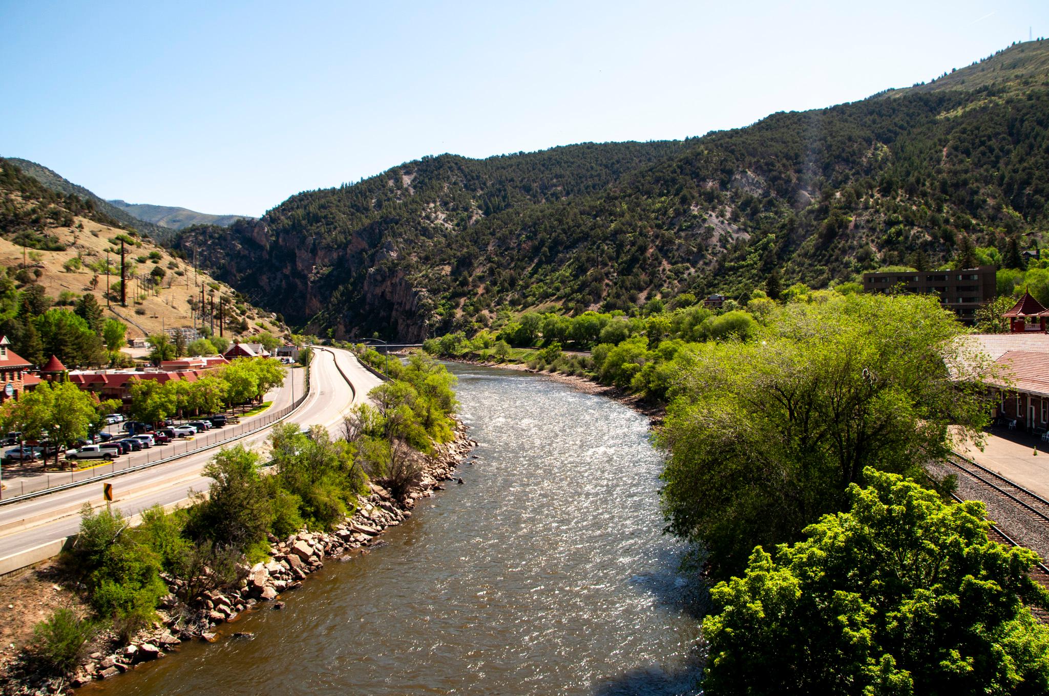 The Colorado River runs through Glenwood Springs. May 1, 2026.