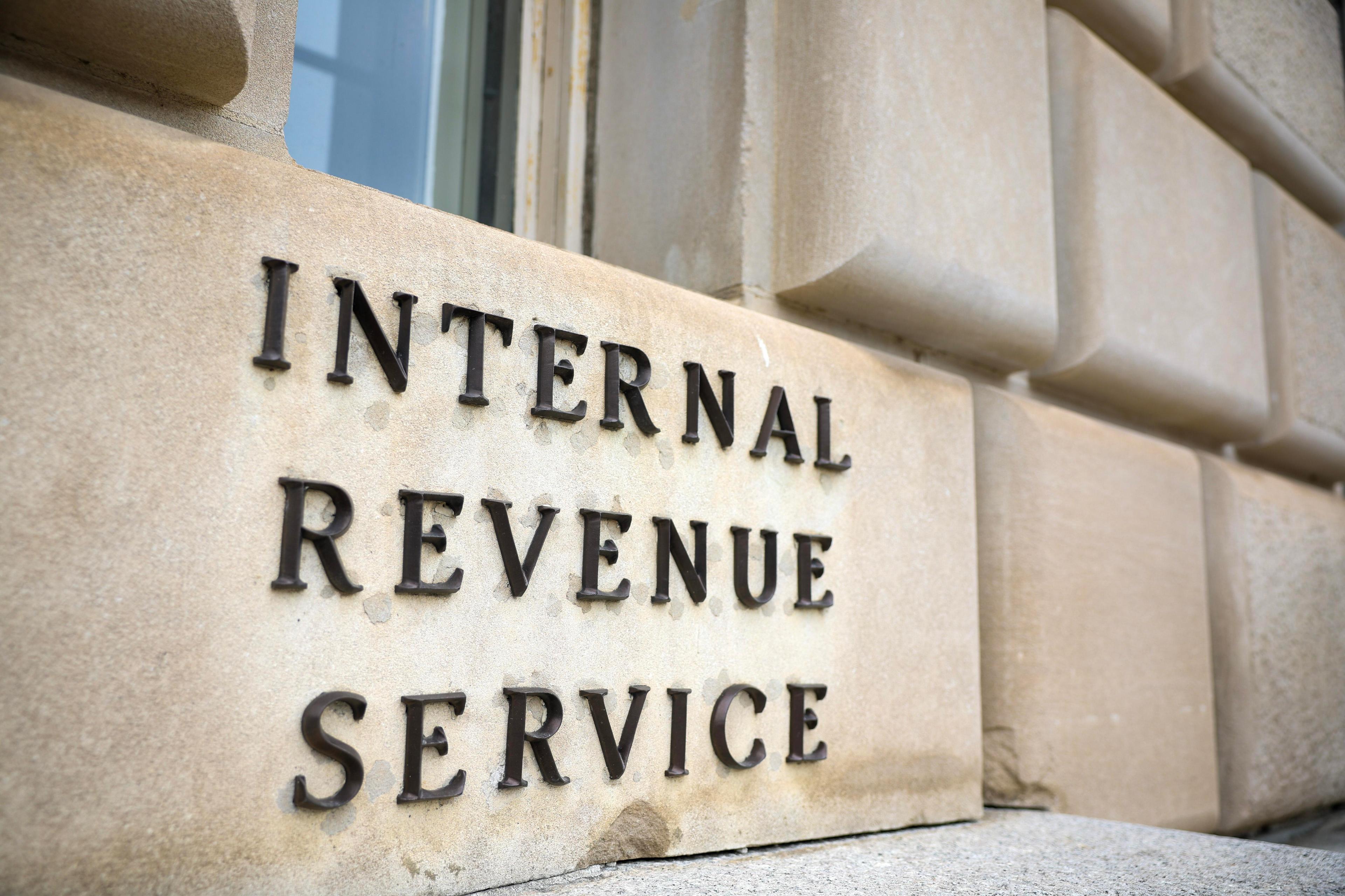 The Internal Revenue Service building is seen in February 2025 in Washington, D.C.
